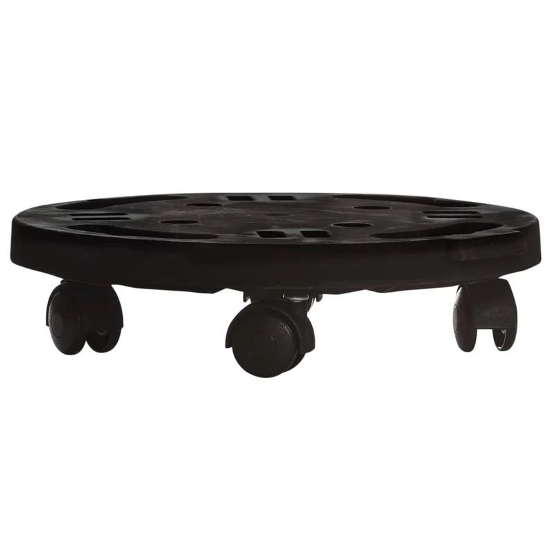 Support sur roulettes pour plantes Diamètre 30 cm 170 kg noir 02_0045190