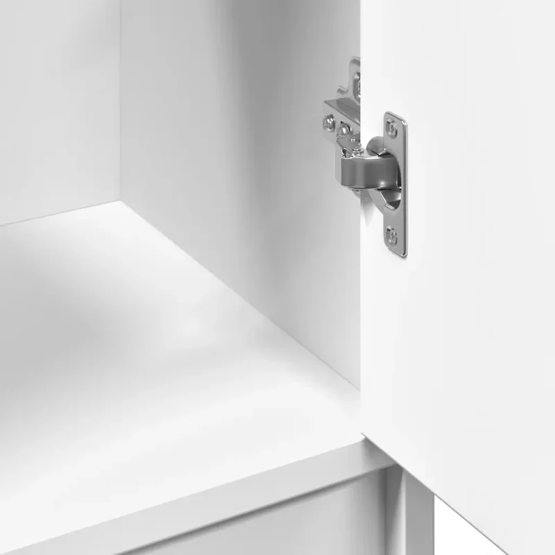 Armoire de lavabo rangement pratique 63 x 29 x 55 cm en bois d'ingénierie blanc 02_0049520