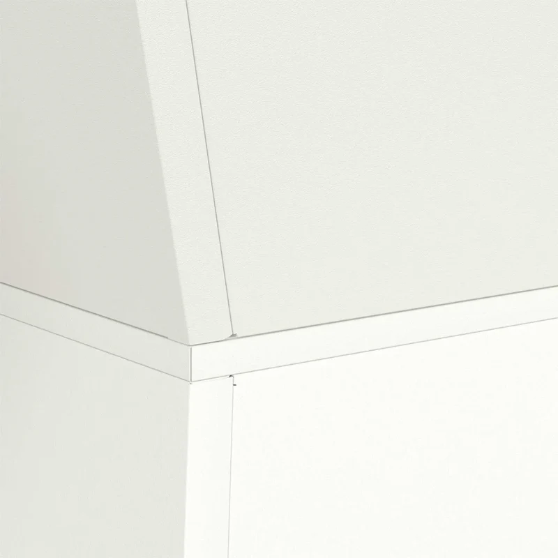 Lot de 2 jardinières pilier design contemporain extérieur 35 x 35 x 73 cm en matériaux blanc 02_0052399