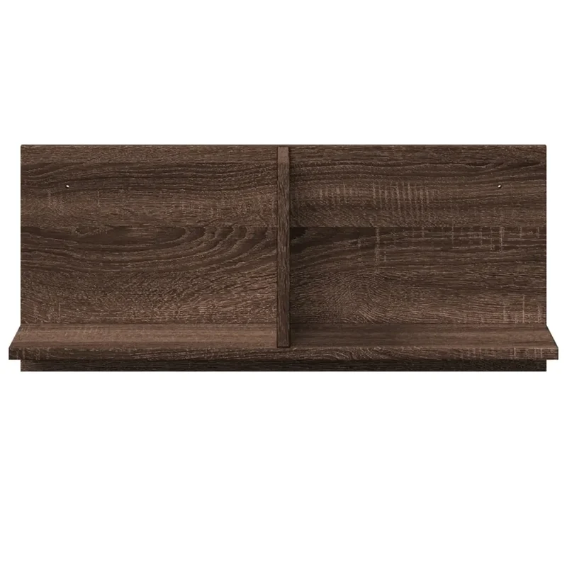 Armoire murale design moderne rangement flottant 70 x 16 x 30 cm en bois d'ingénierie chêne marron 02_0050583