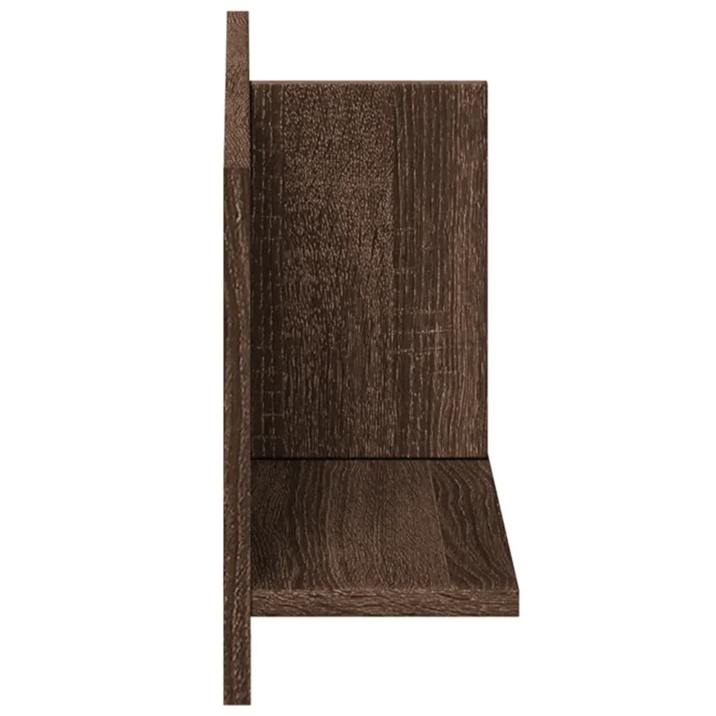 Armoire murale design moderne rangement flottant 70 x 16 x 30 cm en bois d'ingénierie chêne marron 02_0050583