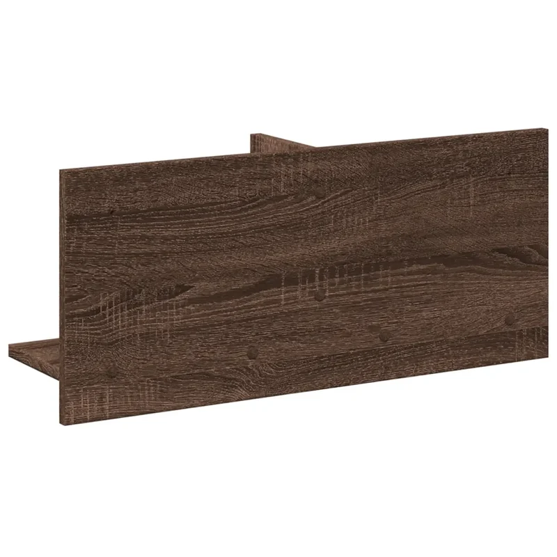 Armoire murale design moderne rangement flottant 70 x 16 x 30 cm en bois d'ingénierie chêne marron 02_0050583