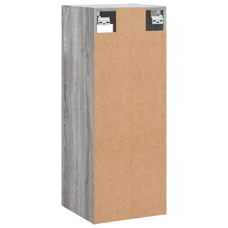Armoire murale design pratique rangement espace visible 34,5 x 34 x 90 cm en bois d'ingénierie sonoma gris 02_0048699