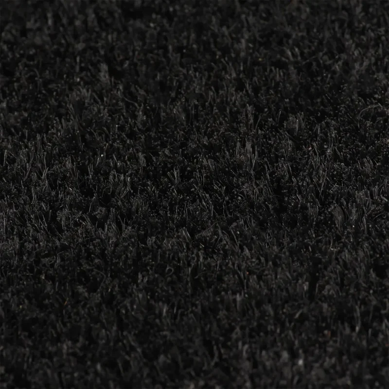 Tapis de porte touffeté antidérapant intérieur extérieur 100 x 300 cm en fibre de coco noir 02_0046167