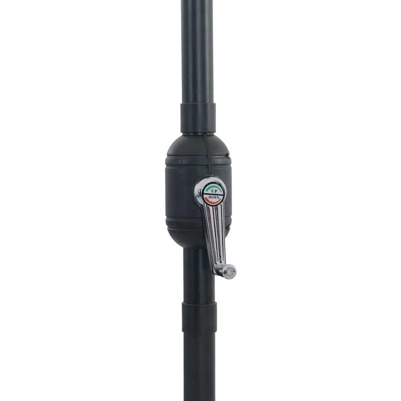 Parasol de jardin pliable moderne 295 x 295 x 245 cm avec lumières LED en polyester vert 02_0058804
