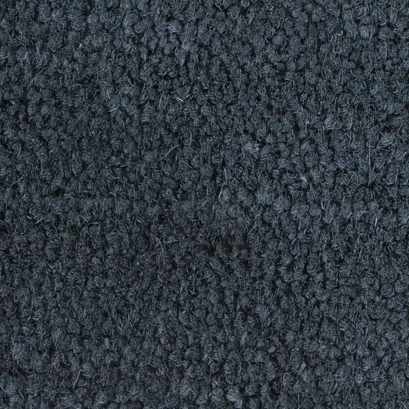Tapis de porte touffeté intérieur extérieur antidérapant 100 x 200 cm en fibre de coco gris foncé 02_0046174