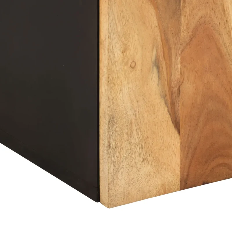 Armoire murale de salle de bain rangement bois acacia 38 x 33 x 48 cm design naturel en bois acacia 02_0047128