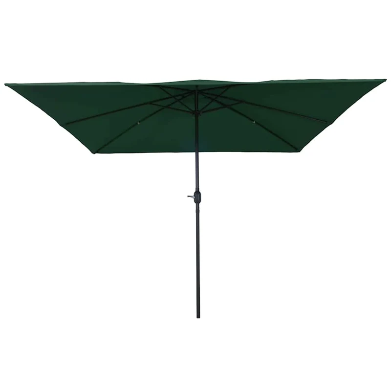 Parasol de jardin pliable moderne 295 x 295 x 245 cm en polyester vert 02_0058796