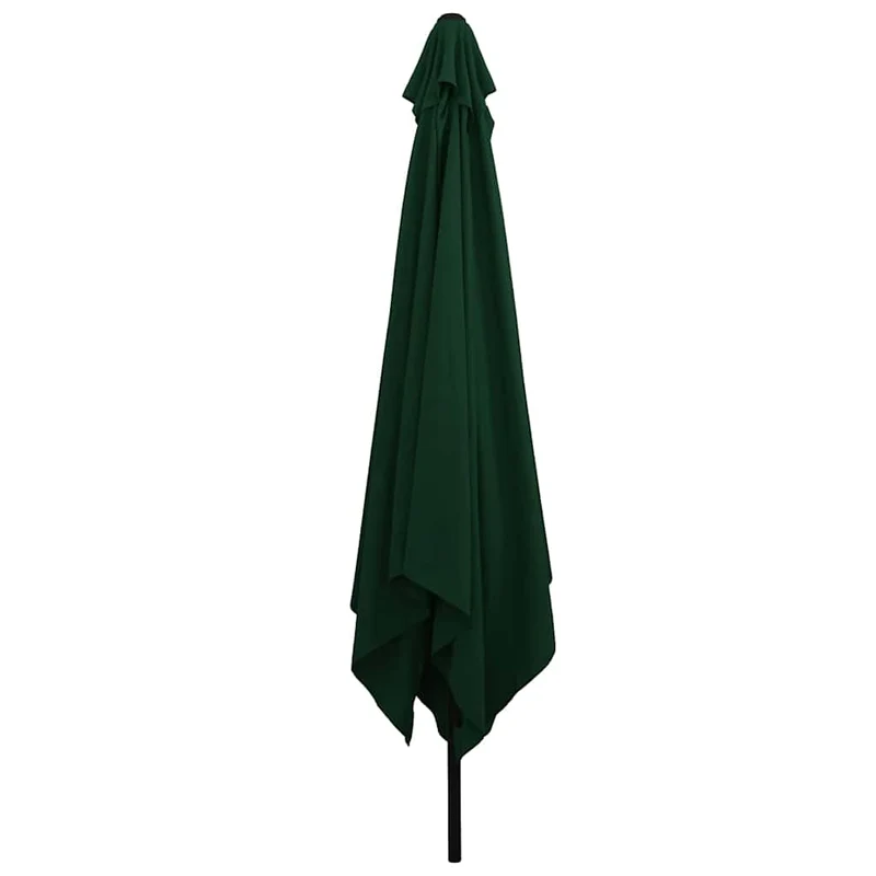 Parasol de jardin pliable moderne 295 x 295 x 245 cm en polyester vert 02_0058796