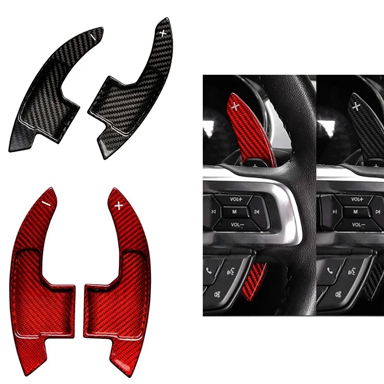 Extension palette au volant carbone Ford mustang