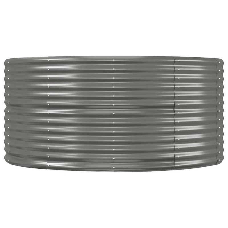 Jardinière bac lit surélevé plantes fleurs terrasse jardin de jardin 447 x 140 x 68cm acier enduit de poudre gris 02_0039450