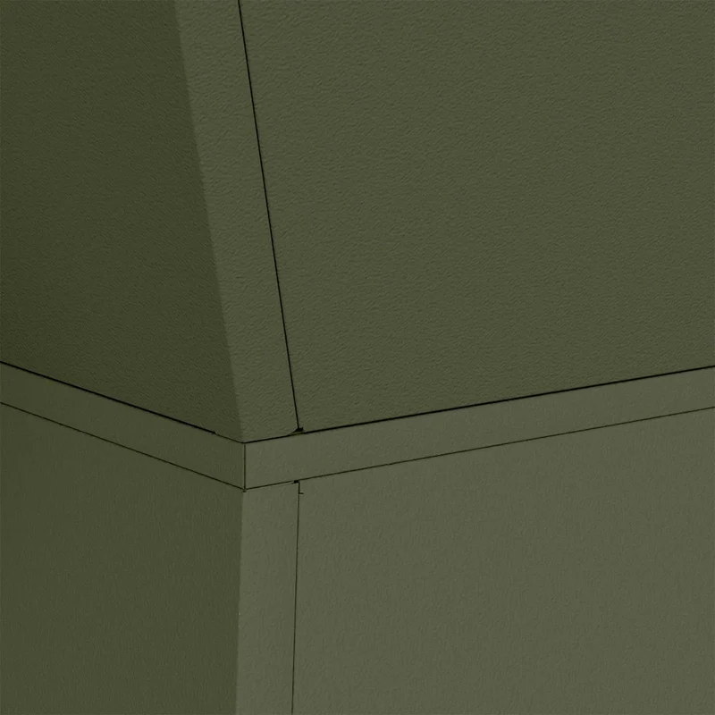 Lot de 2 jardinières à pilier design contemporain extérieur 35 x 35 x 73 cm en matière durable olive 02_0052403