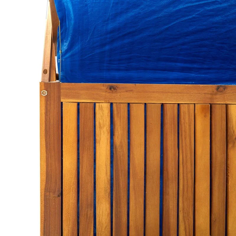 Boîte de rangement avec treillis 99 x 55 x 160cm bois acacia solide 02_0012996
