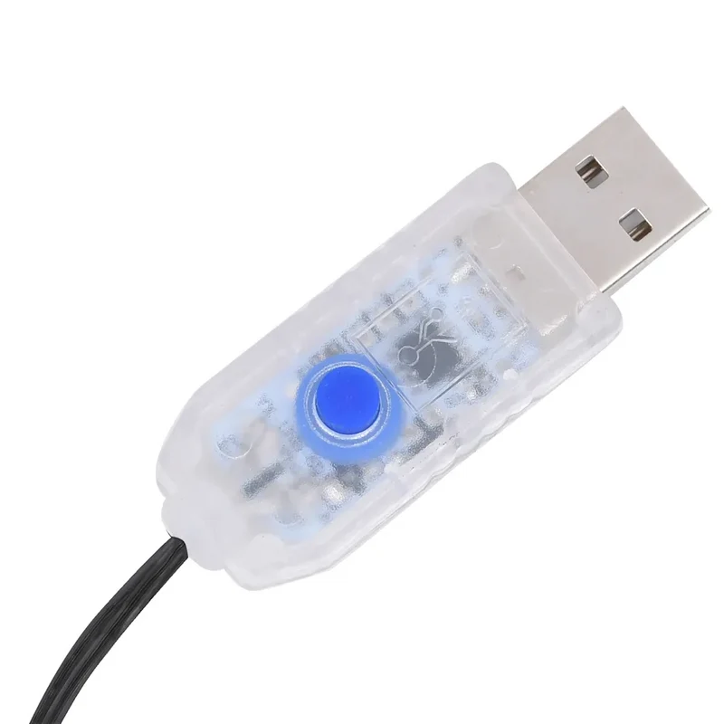 Guirlande lumineuse arbre de Noël 300 LED 300 cm ambiance cosy extérieur intérieur en PVC bleu 02_0046782