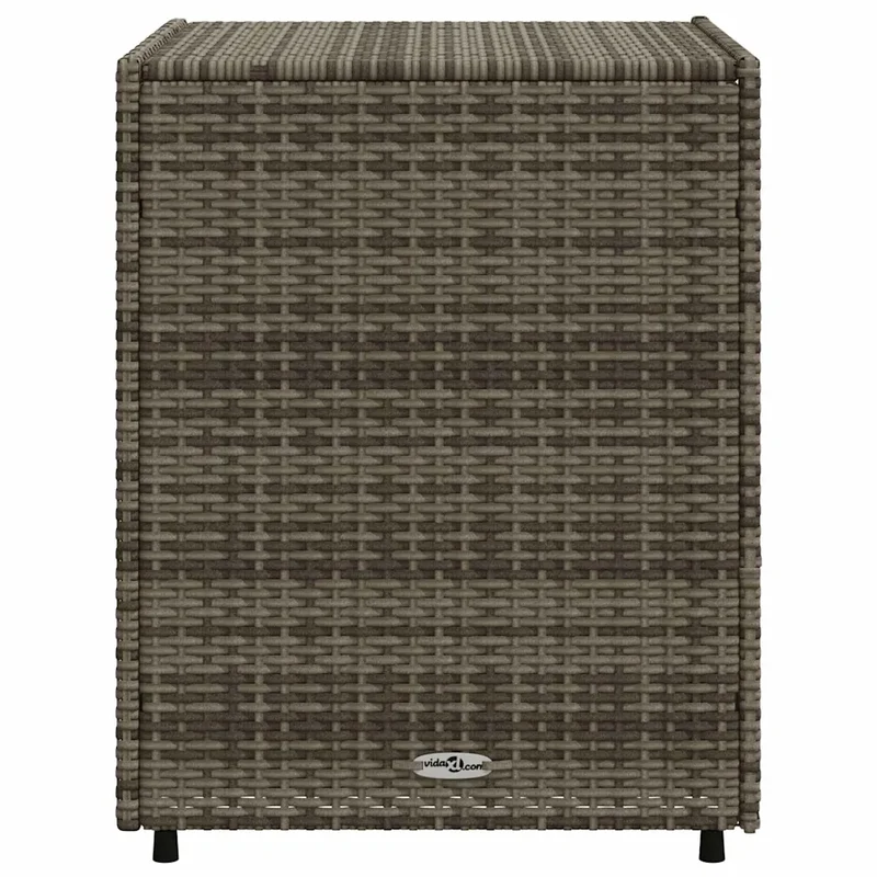 Armoire de rangement de jardin 55 x 59 x 69 cm design moderne avec 3 tiroirs pratique en résine tressée gris 02_0047430