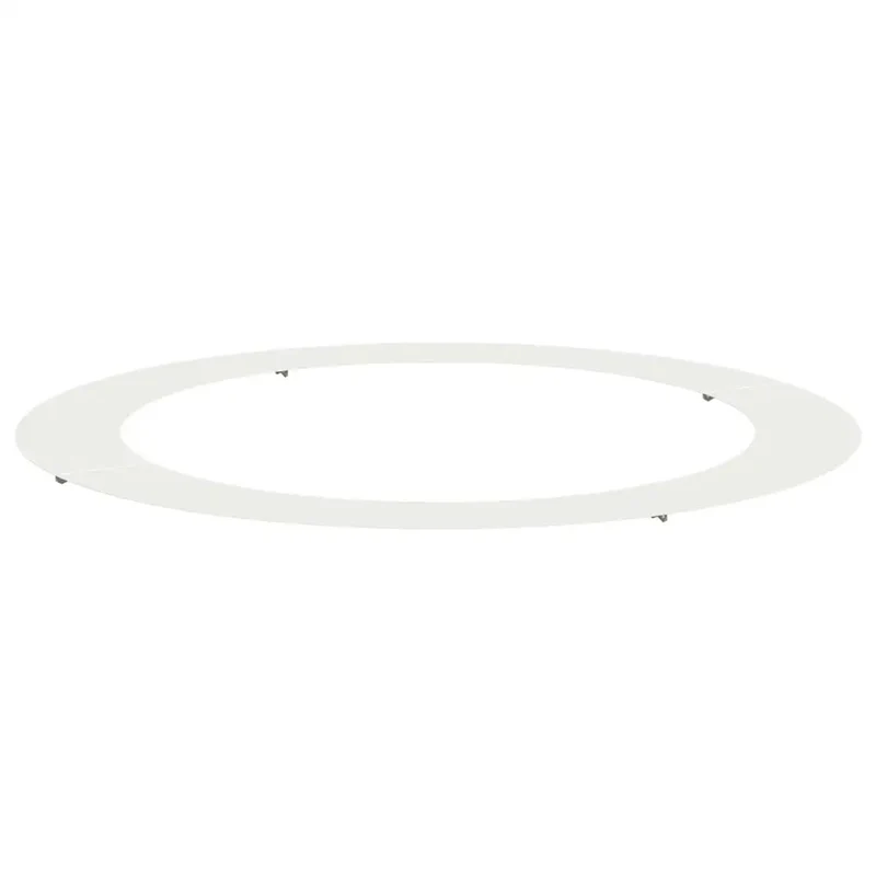 Bague d'arbre décorative plate usage extérieur 120 x 120 cm durable design moderne en acier blanc 02_0052343