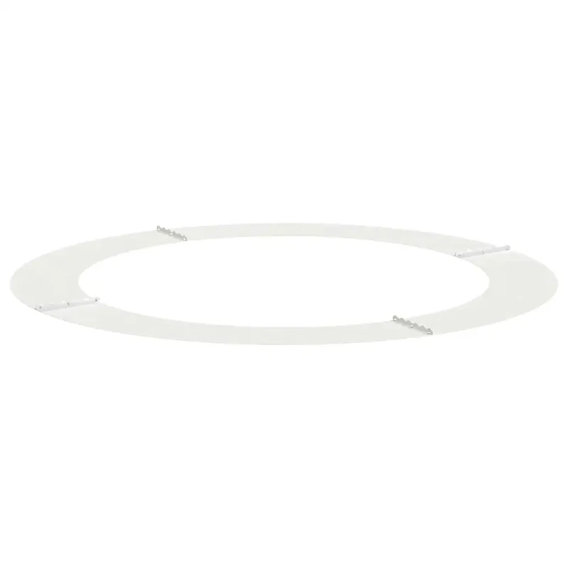 Bague d'arbre décorative plate usage extérieur 120 x 120 cm durable design moderne en acier blanc 02_0052343