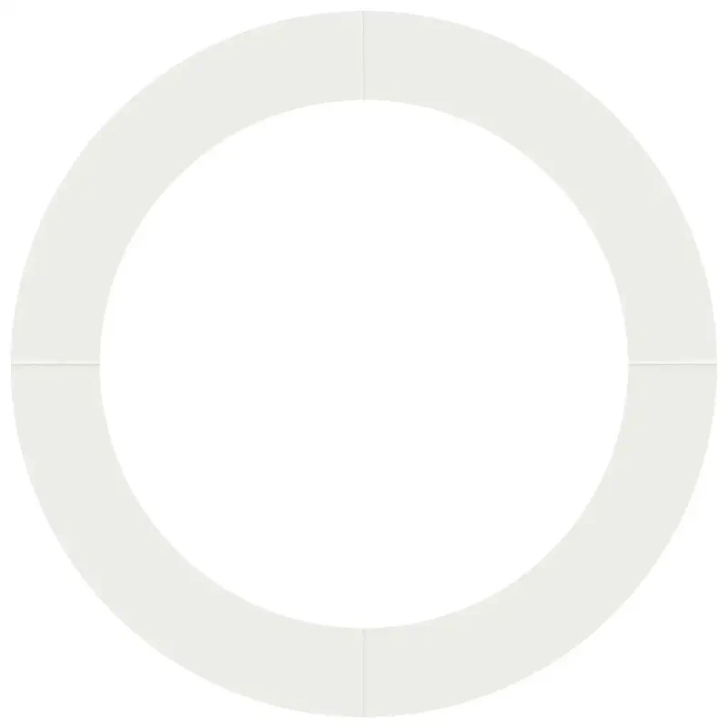 Bague d'arbre décorative plate usage extérieur 120 x 120 cm durable design moderne en acier blanc 02_0052343