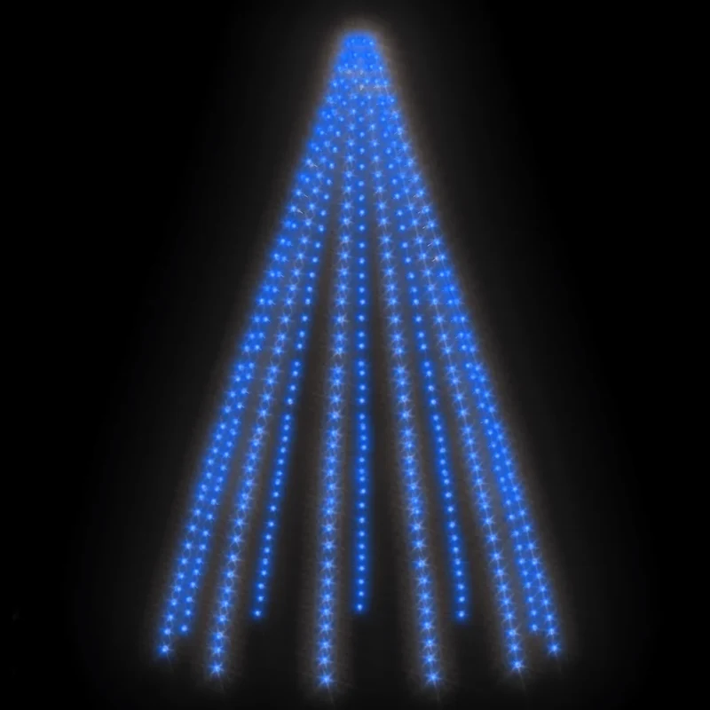 Guirlande lumineuse 500 LED intérieure extérieure 500 cm avec 8 effets ambiance magique en PVC bleu 02_0046788