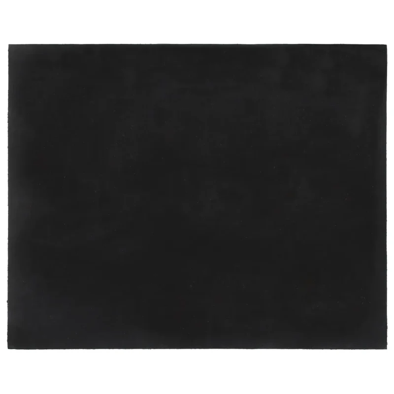 Tapis de porte touffeté intérieur extérieur 80 x 100 cm durable design moderne en fibre de coco gris foncé 02_0046172