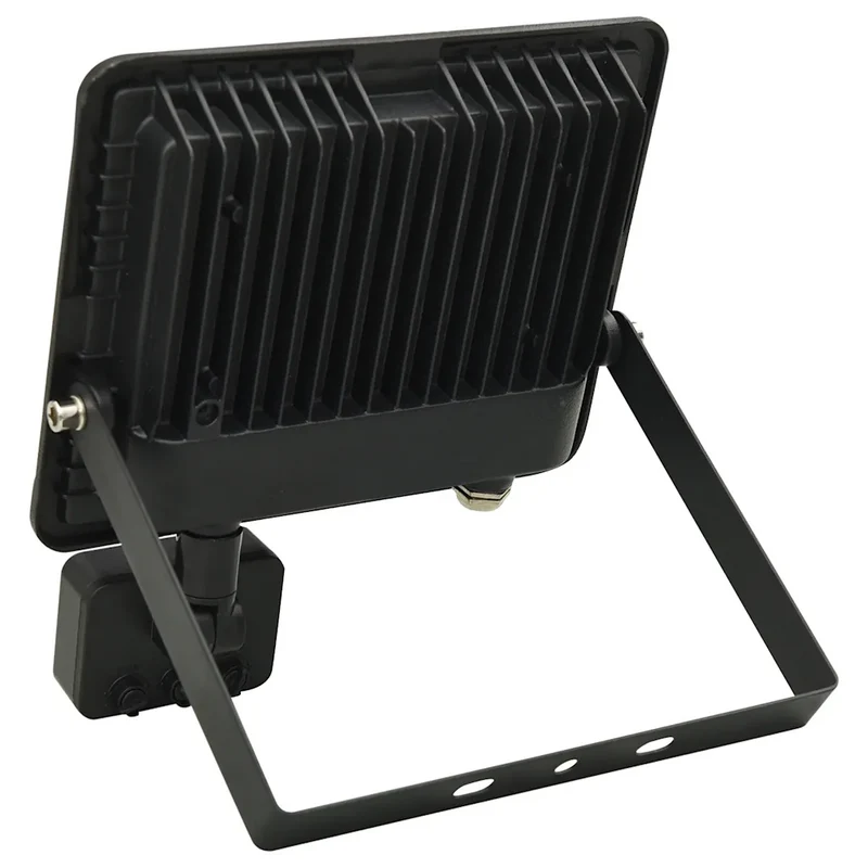 Projecteur à LED avec capteur 23 x 19,5 cm détection 180° extérieur moderne en aluminium noir 02_0046088
