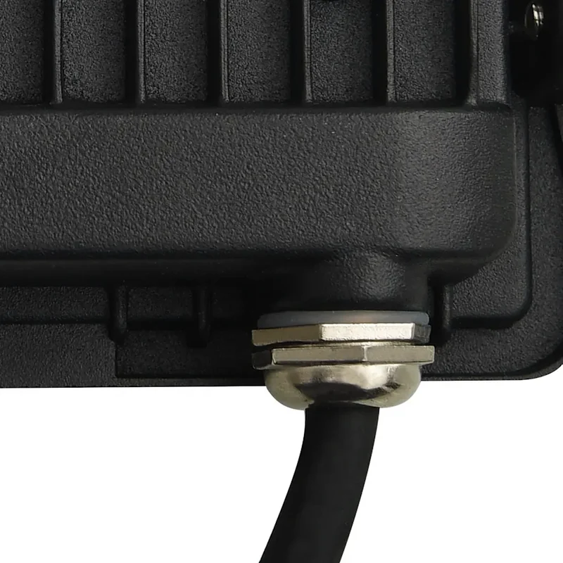 Projecteur à LED avec capteur 23 x 19,5 cm détection 180° extérieur moderne en aluminium noir 02_0046088