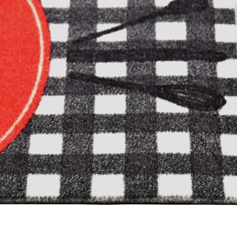 Tapis de cuisine lavable antidérapant doux 300 x 60 cm ambiance cosy en polyamide gris 02_0046521
