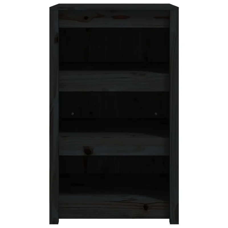 Armoires de cuisine d'extérieur module design rustique jardin rangement 55 x 55 x 92 cm en bois noir 02_0049233