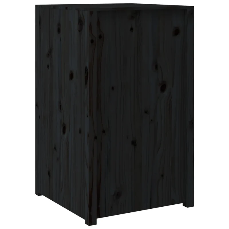 Armoires de cuisine d'extérieur module design rustique jardin rangement 55 x 55 x 92 cm en bois noir 02_0049233