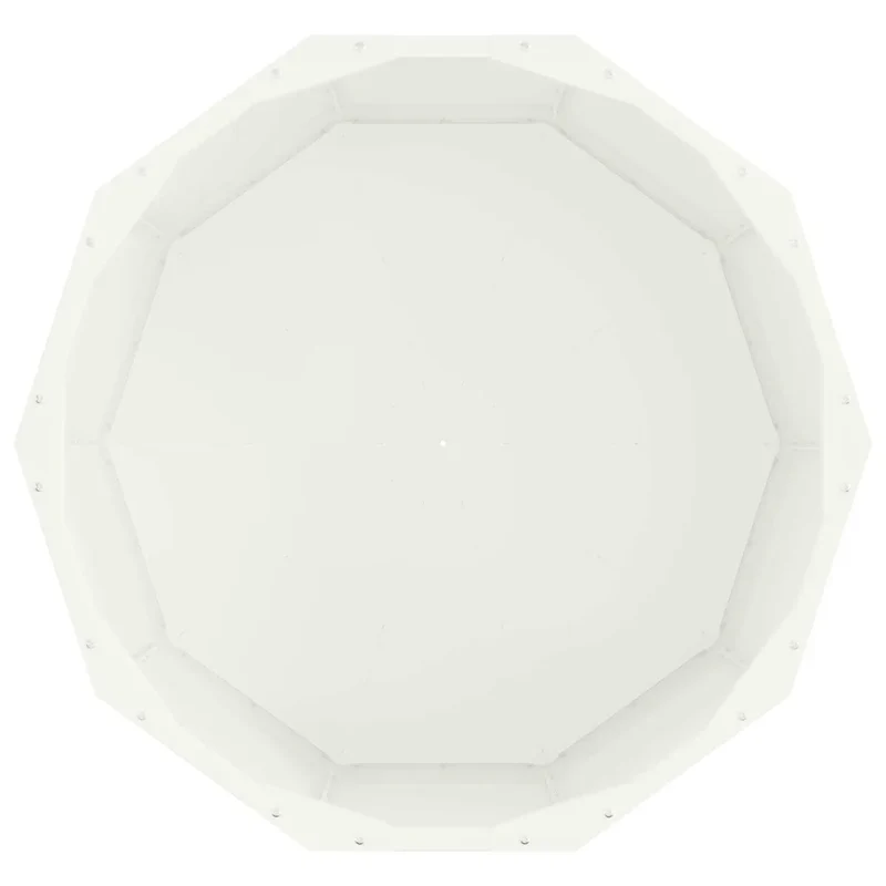 Jardinière ronde design moderne extérieur 60 x 60 x 35 cm ambiance chic en acier blanc 02_0052979