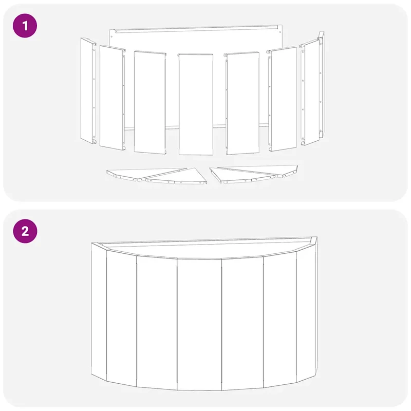 Jardinière demi-ronde moderne pour extérieur 60 x 30 x 35 cm design chic en acier anthracite 02_0052938