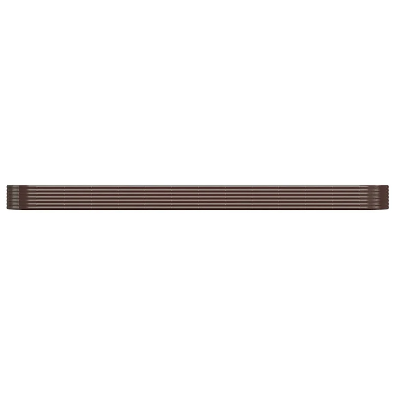 Jardinière bac lit surélevé plantes fleurs terrasse jardin de jardin acier enduit de poudre marron 02_0039554