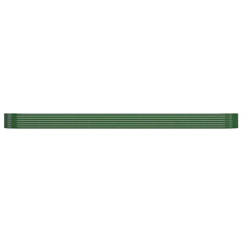 Jardinière bac lit surélevé plantes fleurs terrasse jardin de jardin acier enduit de poudre 544 x 100 x 36cm vert 02_0039674
