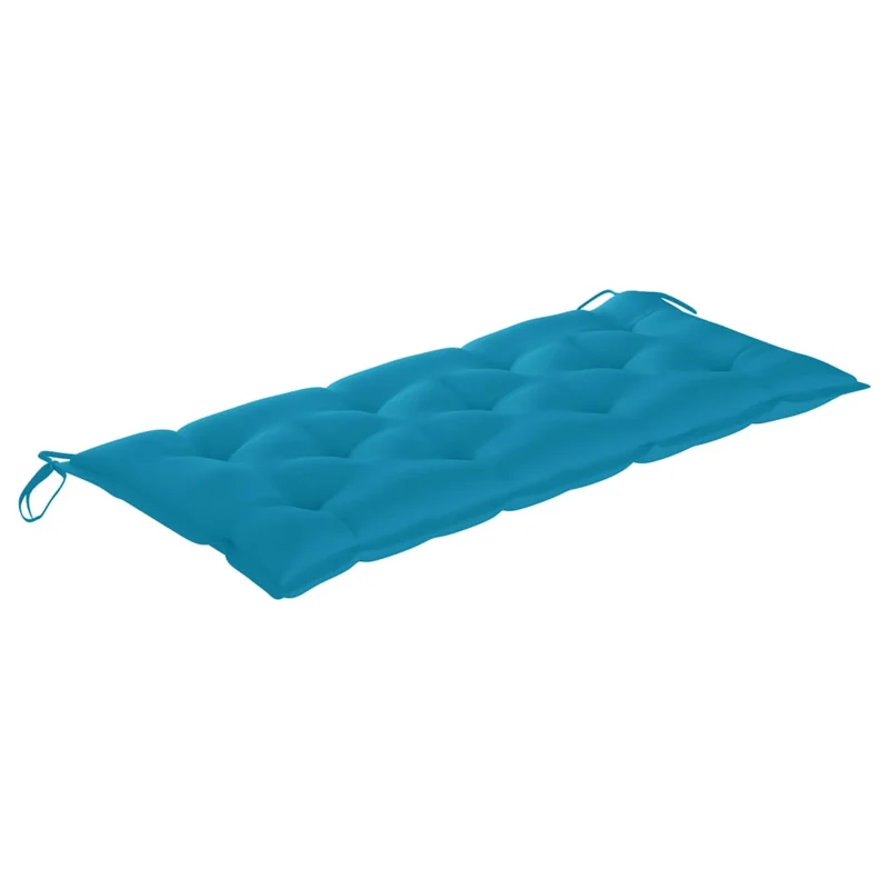 Banc de jardin meuble de patio d'extérieur terrasse avec coussin 120 cm bois d'acacia massif 02_0011351
