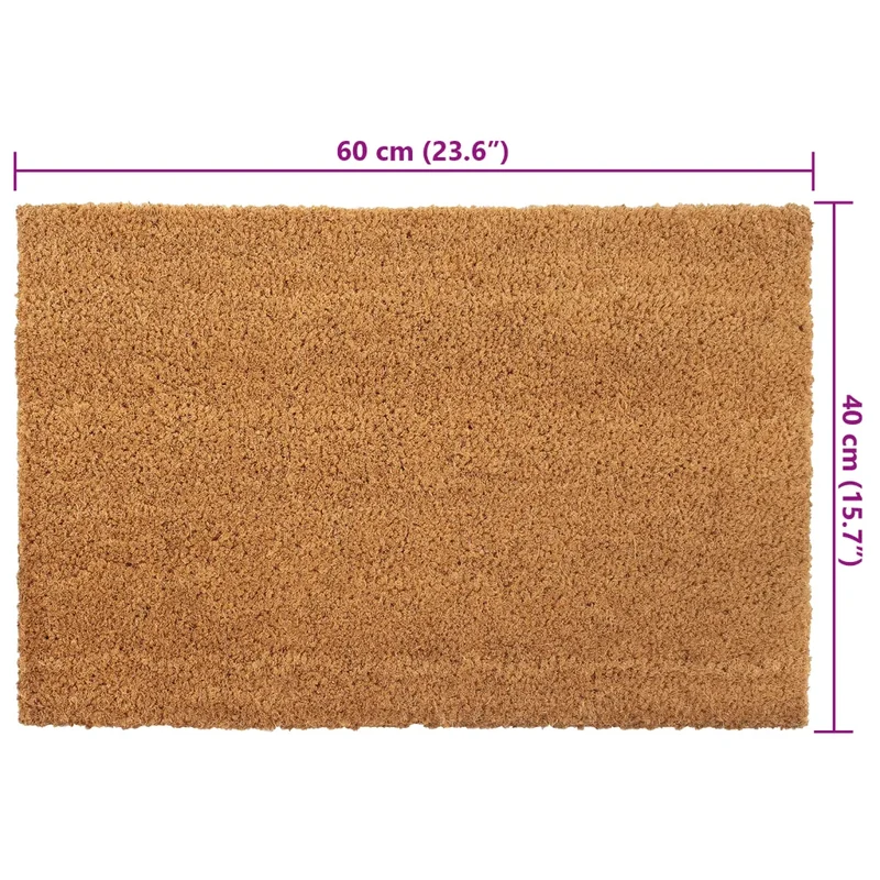 Lot de 5 tapis de porte antidérapants 40 x 60 cm intérieur extérieur durable en fibre de coco naturel 02_0046176