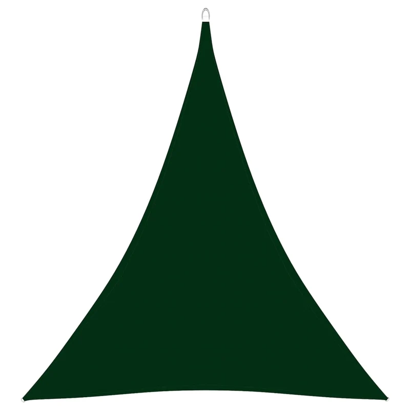 Voile toile d'ombrage parasol tissu oxford triangulaire 4 x 5 x 5 m vert foncé 02_0009896