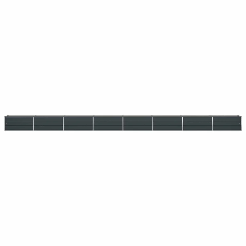 Jardinière moderne 480 x 50 x 45 cm utilisation extérieure design industriel en acier galvanisé anthracite 02_0059243