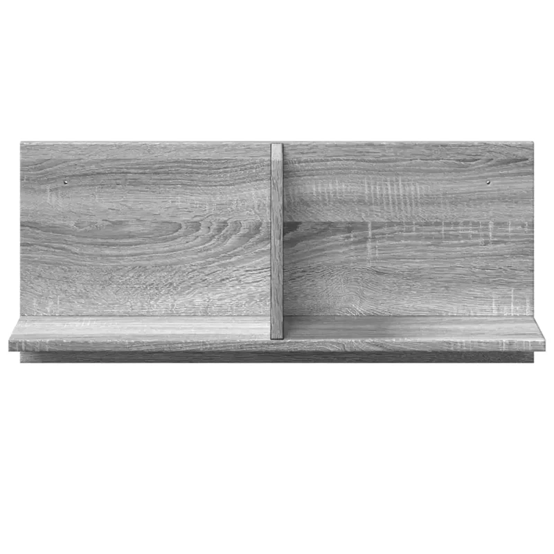 Armoire murale flottante 70 x 16,5 x 30 cm gain de place pratique style contemporain en bois d'ingénierie gris 02_0050582