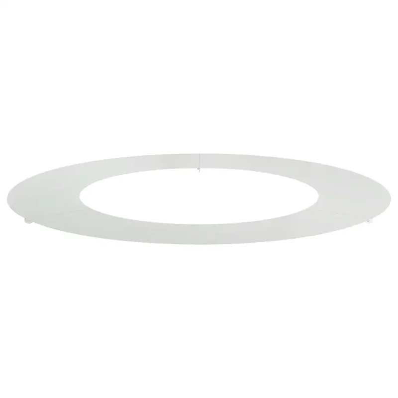 Bague d'arbre décorative moderne utilisation extérieur 80 x 80 cm protection zone racinaire finition chic en acier galvanisé argent 02_0052323
