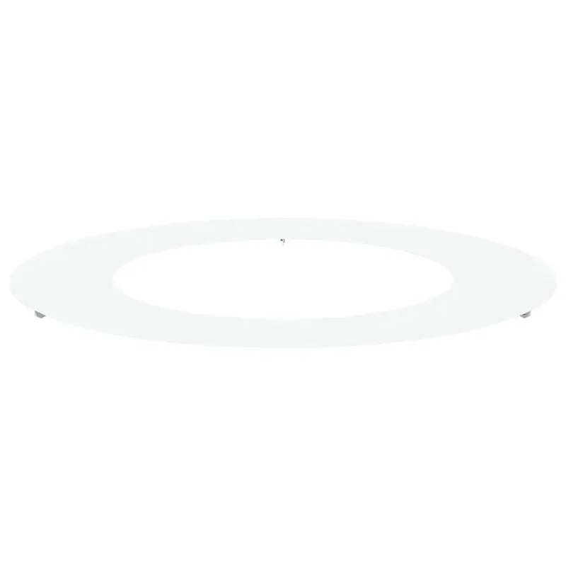 Bague d'arbre décorative moderne utilisation extérieure 80 x 80 cm en acier blanc 02_0052315