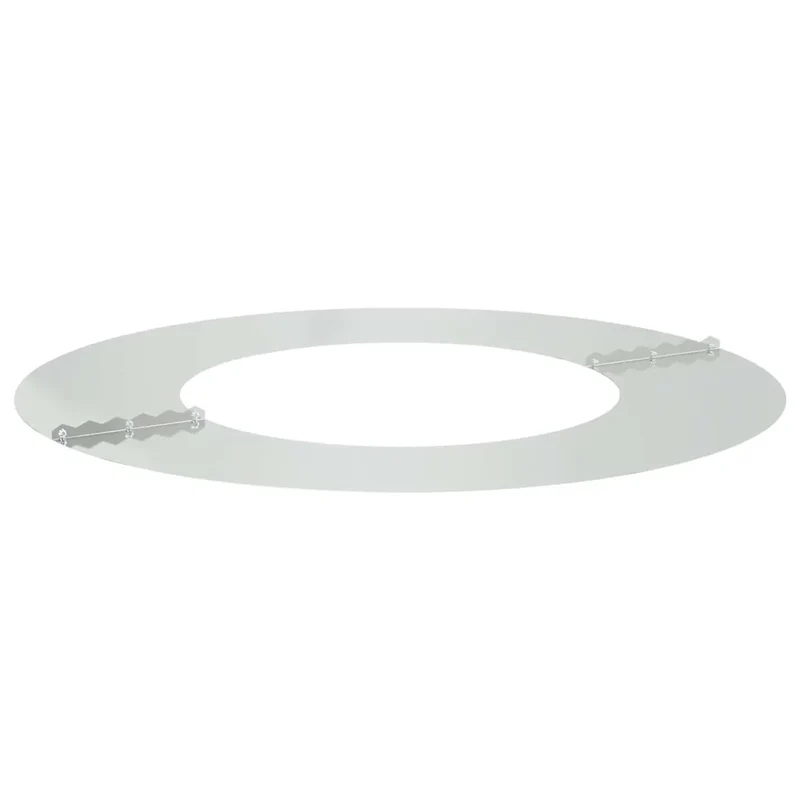 Bague d'arbre décorative moderne pour jardin 70 x 70 cm protège zone racinaire ajout esthétique en acier galvanisé argent 02_0052309
