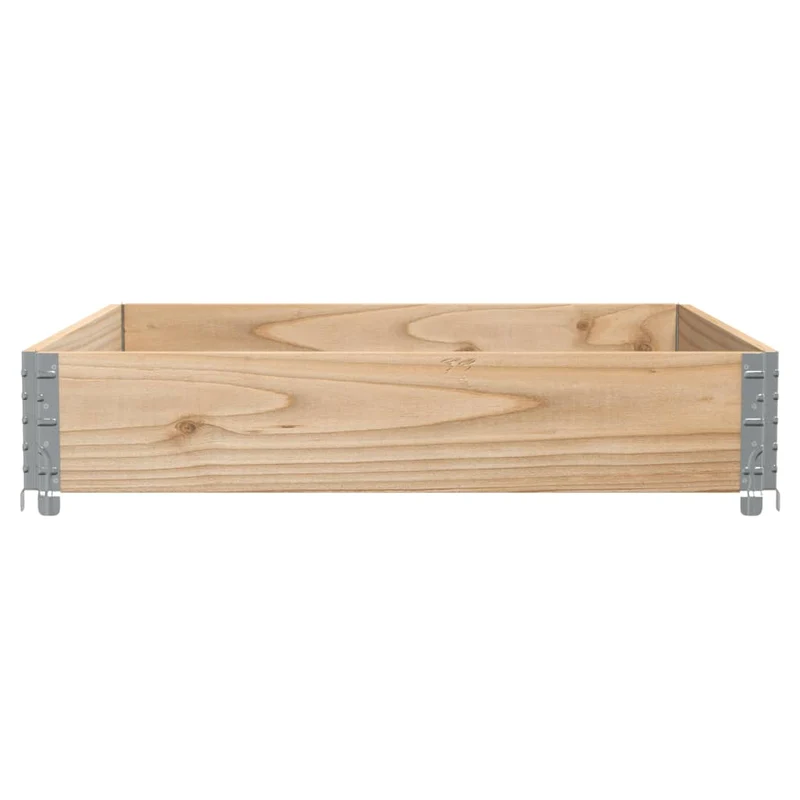 Jardinière bac lit surélevé plantes fleurs terrasse jardin 100 x 100 cm bois de pin massif marron 02_0037238