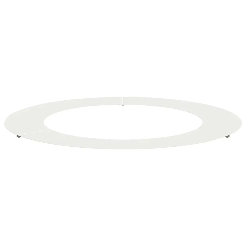Bague d'arbre décorative moderne jardin 90 x 90 cm protège racines améliore l'esthétique en acier blanc 02_0052329