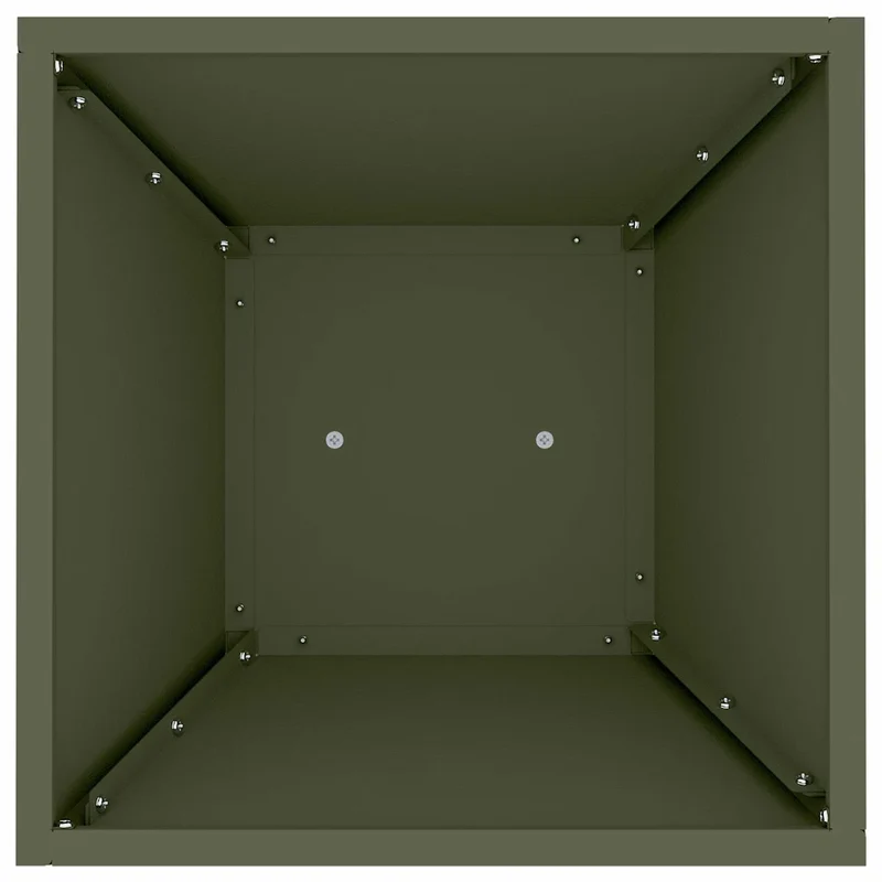 Jardinière à pilier moderne décoration jardin 35 x 35 x 73 cm en matériaux durables olive 02_0052402
