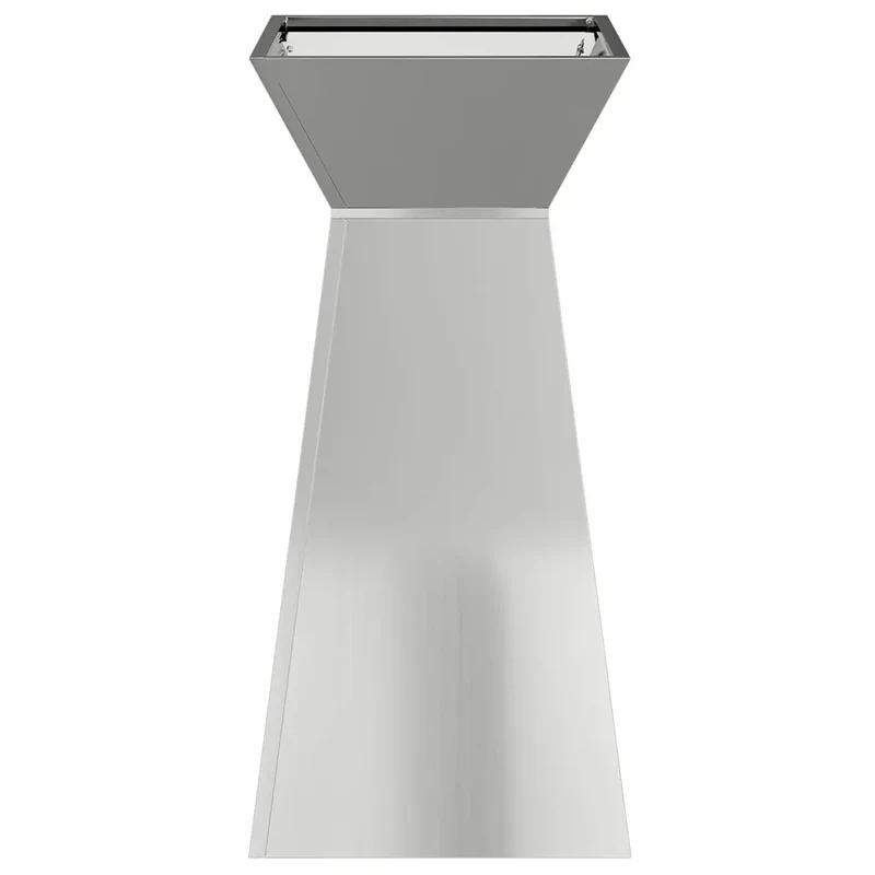 Jardinière à pilier durable extérieure jardin terrasse 35 x 35 x 73 cm en matériaux argent 02_0052406