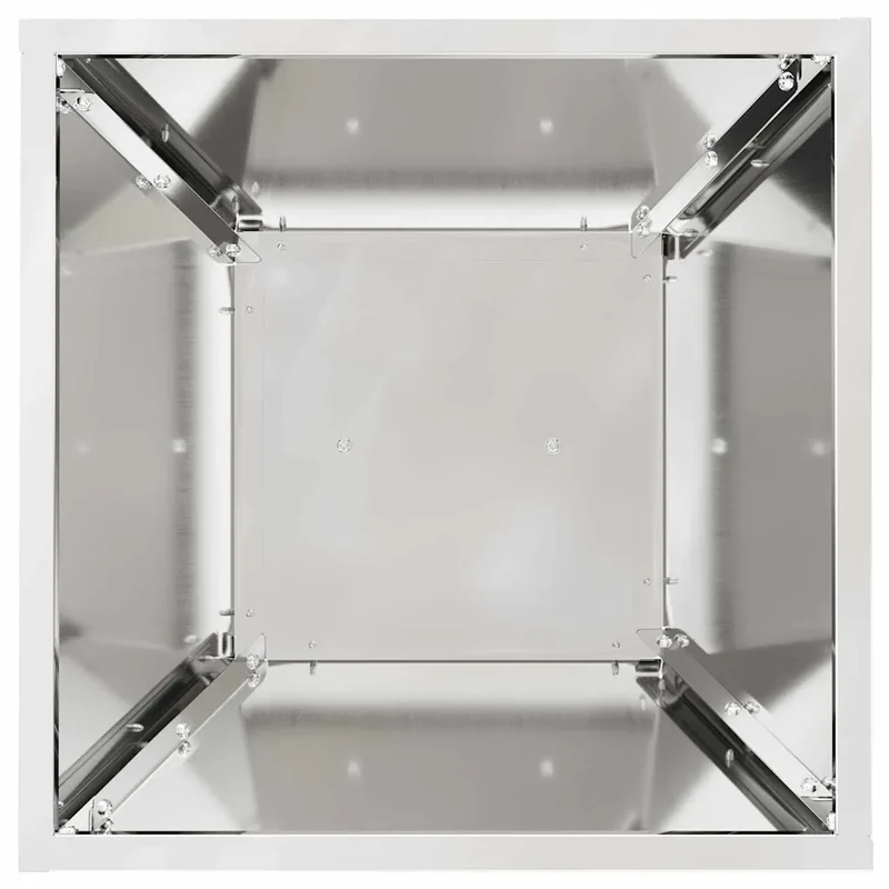 Jardinière à pilier durable extérieure jardin terrasse 35 x 35 x 73 cm en matériaux argent 02_0052406