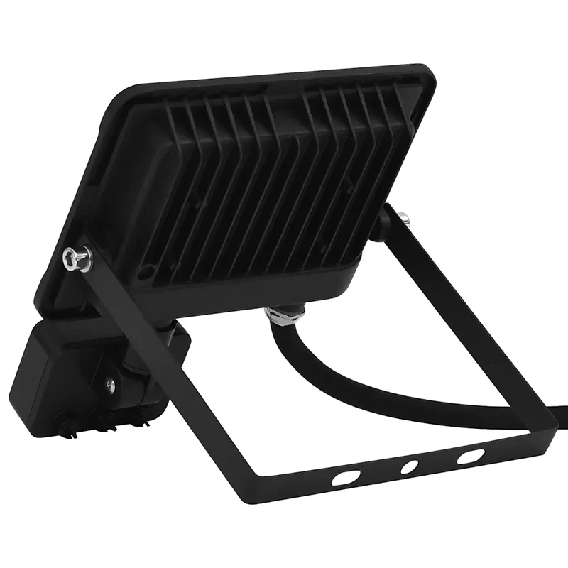 Projecteur à LED avec capteur 15,5 x 19,5 cm angle de détection 180° grande portée jardin en aluminium noir 02_0046090
