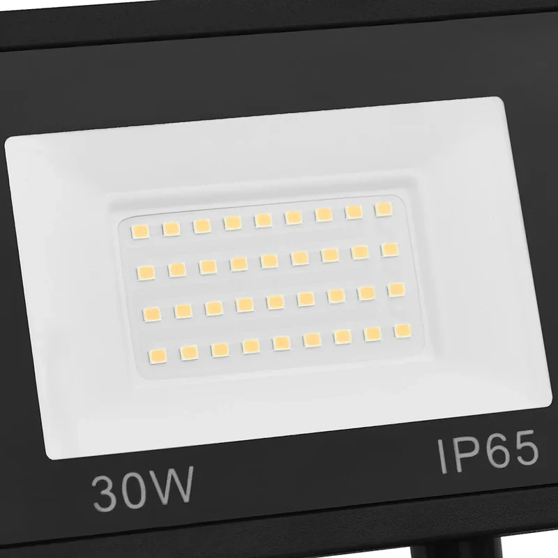 Projecteur à LED avec capteur 15,5 x 19,5 cm angle de détection 180° grande portée jardin en aluminium noir 02_0046090