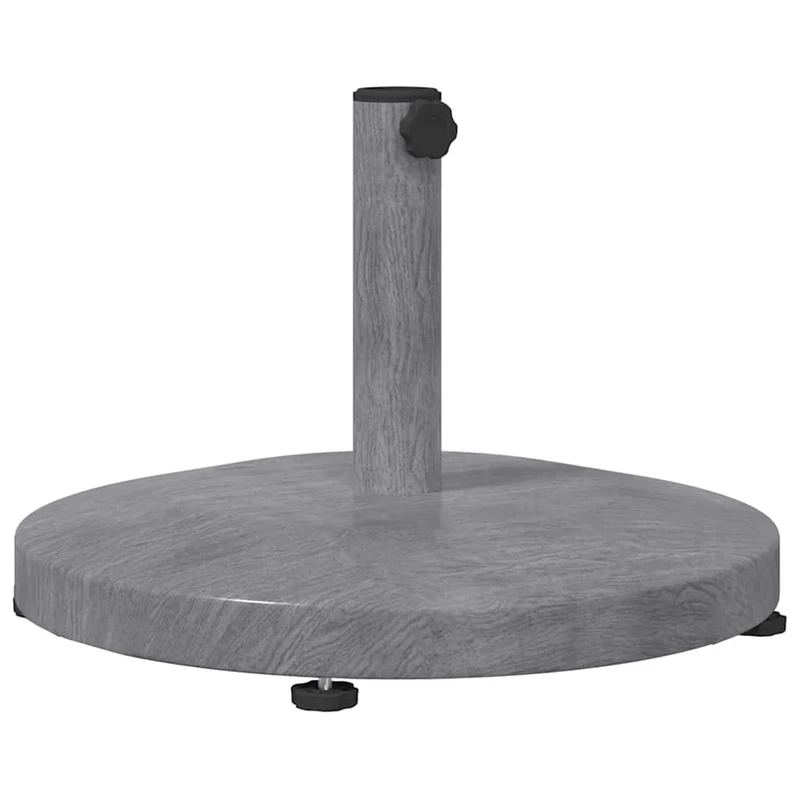 Base de parasol moderne ronde extérieure 48 x 48 x 32 cm design épuré jardin en acier gris foncé 02_0058936