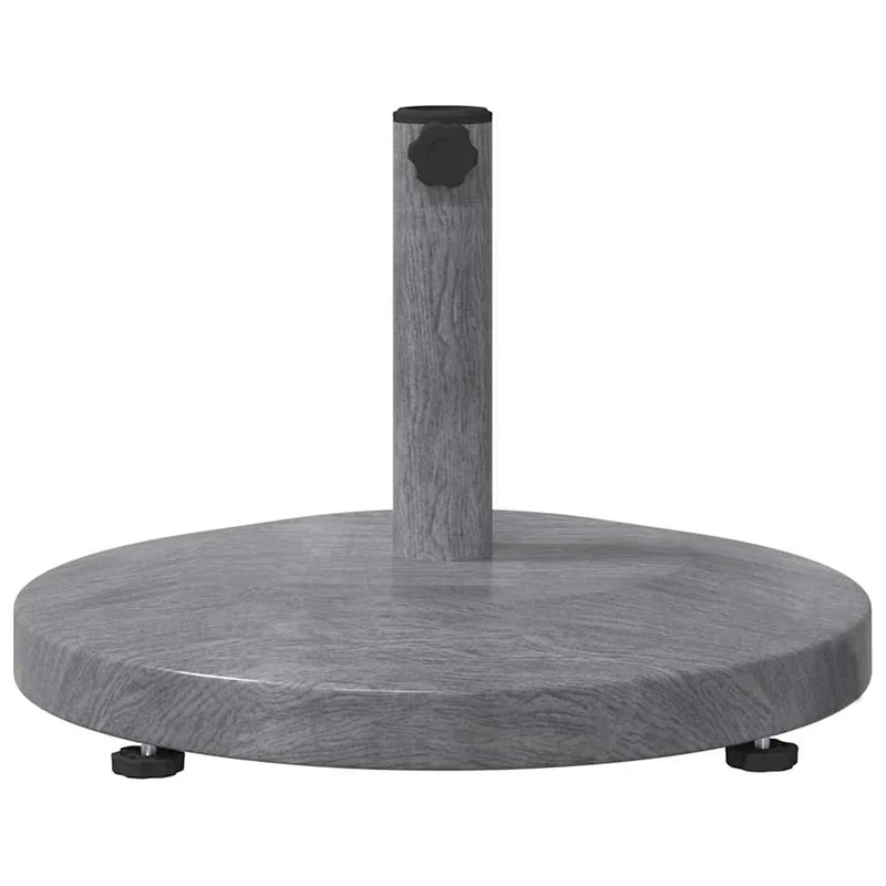 Base de parasol moderne ronde extérieure 48 x 48 x 32 cm design épuré jardin en acier gris foncé 02_0058936